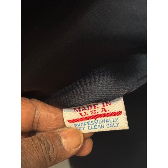 Vintage Black Velvet Coat With Embroidered Gold Leaf Design By Outerlayers - Picture 11 of 13